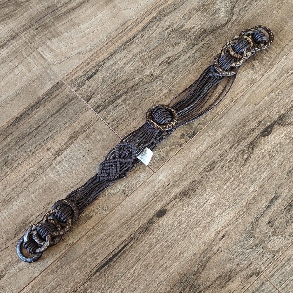 EUC Brown Woven Belt